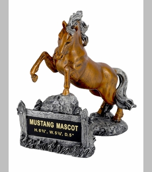 MUSTANG MASCOT TROPHY WITHOUT PLATE