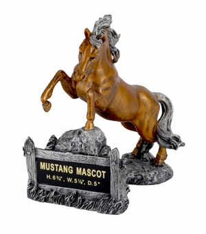 MUSTANG MASCOT TROPHY WITHOUT PLATE