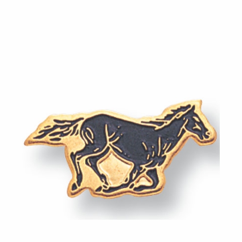 MUSTANG PIN ENAMELED