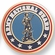 2-Inch in Diameter Round Etched-Enameled Metal National Guard Medallion Insert in Gold with Peel-and-Stick Back