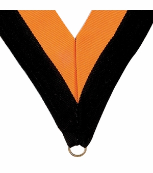 NECK RIBBON BLACK AND GOLD