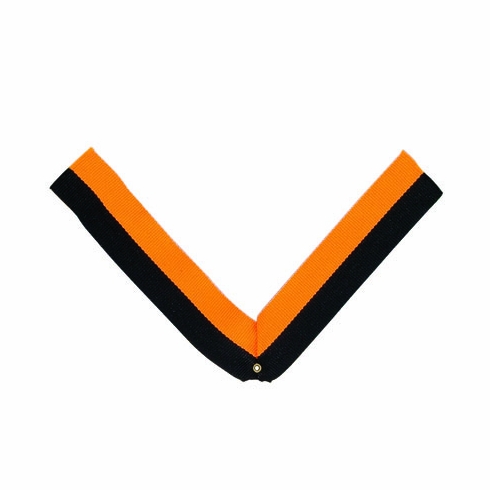 NECK RIBBON, BLACK AND GOLD