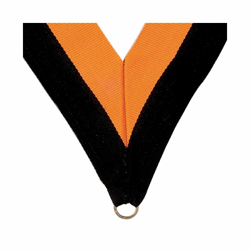 NECK RIBBON BLACK AND GOLD