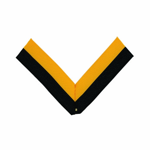 NECK RIBBON, BLACK AND GOLD