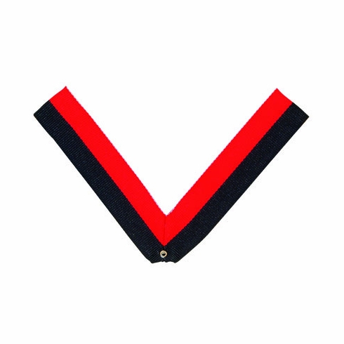 NECK RIBBON, BLACK AND ORANGE