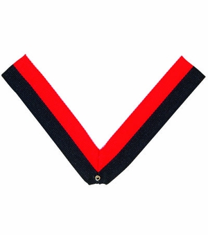 NECK RIBBON, BLACK AND ORANGE