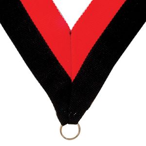 NECK RIBBON BLACK AND ORANGE