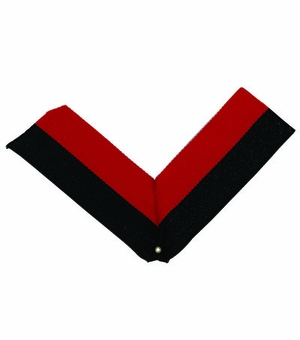 NECK RIBBON, BLACK AND RED