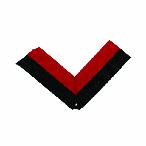 NECK RIBBON, BLACK AND RED