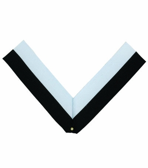 NECK RIBBON, BLACK AND WHITE