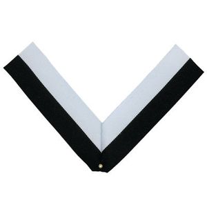 NECK RIBBON, BLACK AND WHITE