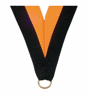 NECK RIBBON BLACK & GOLD