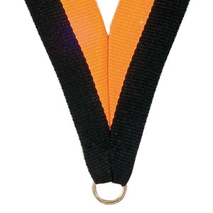 NECK RIBBON BLACK & GOLD