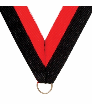 NECK RIBBON BLACK & ORANGE