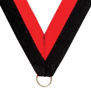 NECK RIBBON BLACK & ORANGE