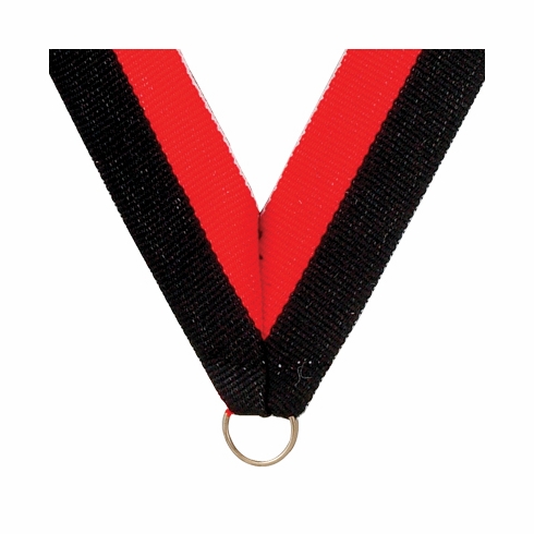 NECK RIBBON BLACK & ORANGE