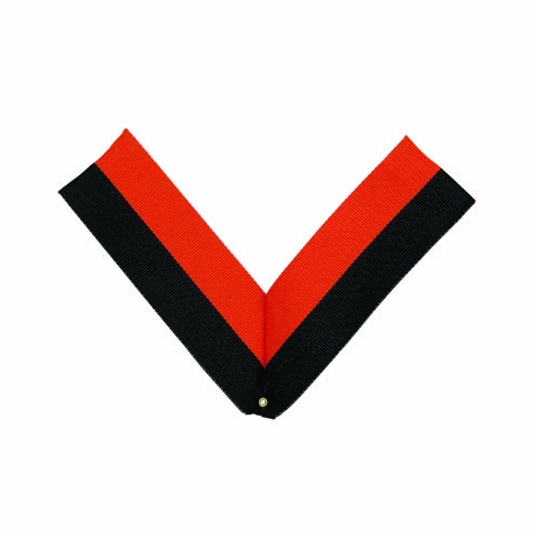 NECK RIBBON, BLACK & ORANGE