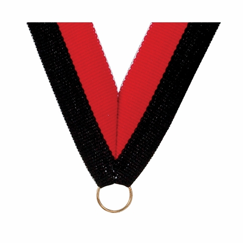 NECK RIBBON BLACK & RED