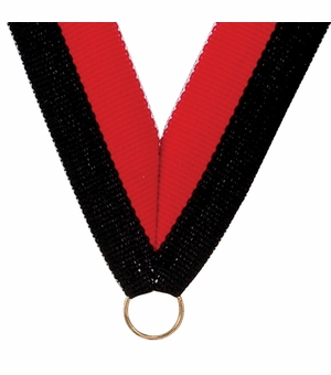 NECK RIBBON BLACK & RED