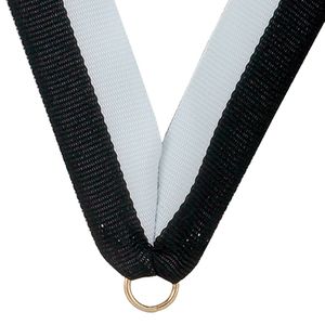 NECK RIBBON BLACK & WHITE