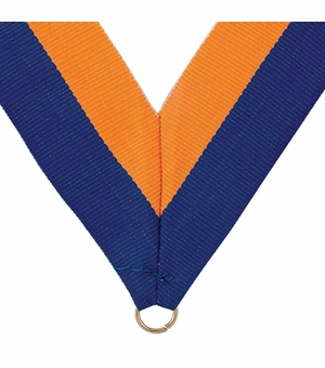 NECK RIBBON BLUE AND GOLD