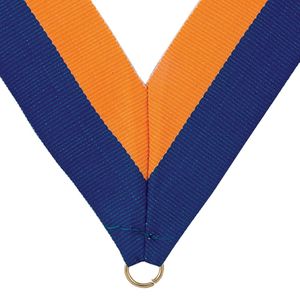 NECK RIBBON BLUE AND GOLD