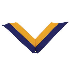NECK RIBBON, BLUE AND GOLD