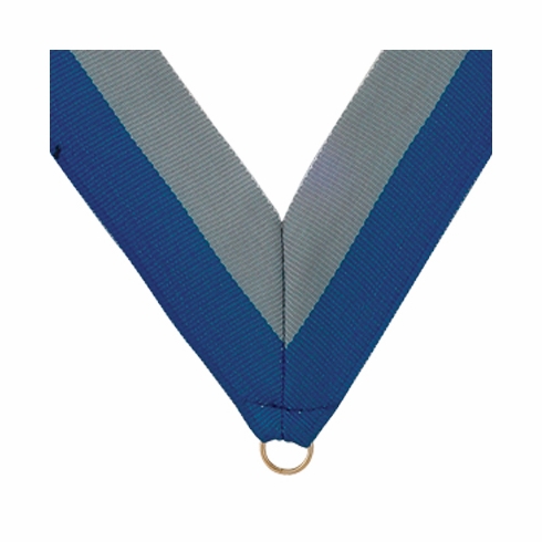 NECK RIBBON BLUE AND GRAY