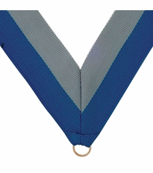 NECK RIBBON BLUE AND GRAY