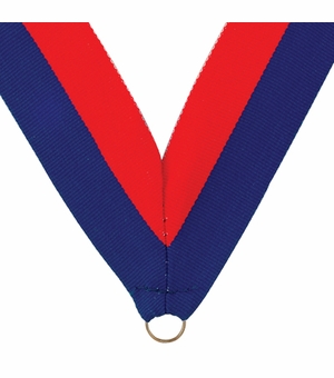NECK RIBBON BLUE AND ORANGE