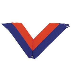 NECK RIBBON, BLUE AND ORANGE