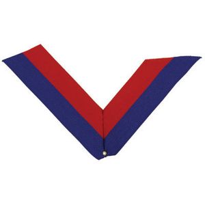 NECK RIBBON, BLUE AND RED