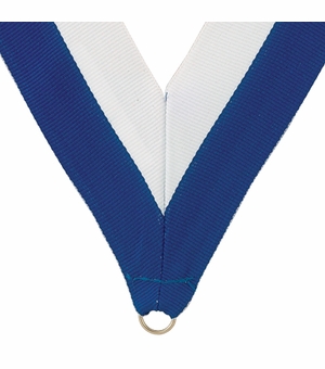 NECK RIBBON BLUE AND WHITE