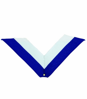 NECK RIBBON, BLUE AND WHITE