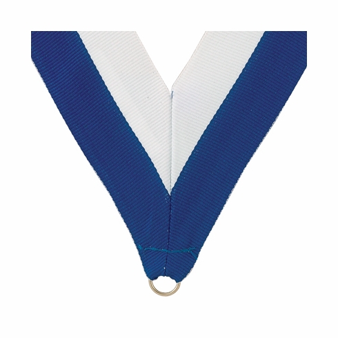 NECK RIBBON BLUE AND WHITE