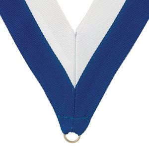 NECK RIBBON BLUE AND WHITE