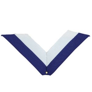 NECK RIBBON, BLUE AND WHITE