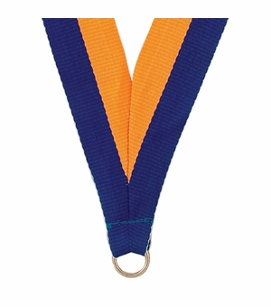NECK RIBBON BLUE & GOLD