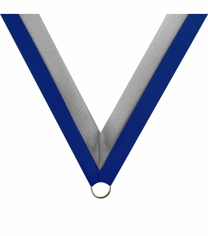 NECK RIBBON BLUE & GRAY