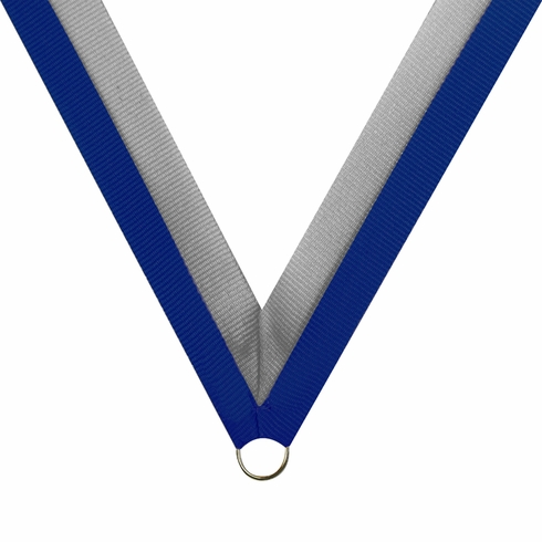 NECK RIBBON BLUE & GRAY