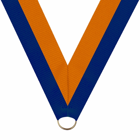 NECK RIBBON BLUE & ORANGE