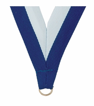 NECK RIBBON BLUE & WHITE
