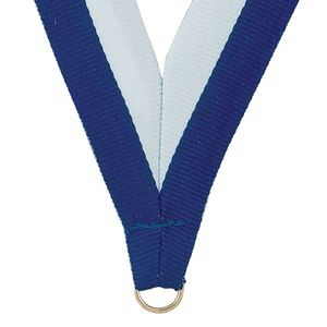 NECK RIBBON BLUE & WHITE