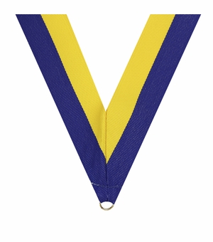 NECK RIBBON BLUE & YELLOW