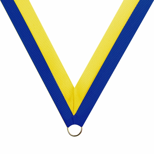 NECK RIBBON BLUE & YELLOW