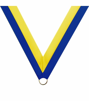 NECK RIBBON BLUE & YELLOW