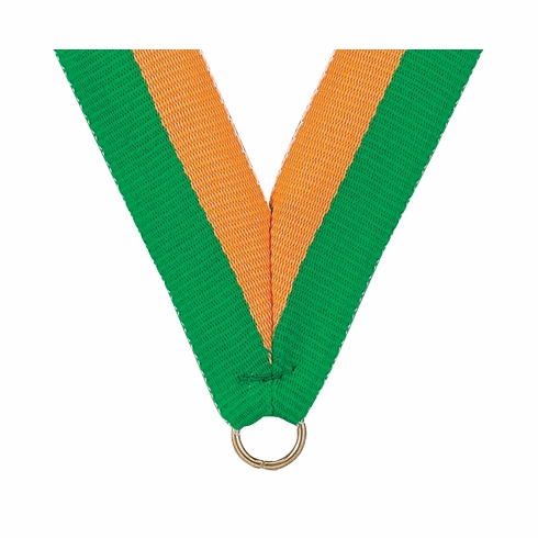 NECK RIBBON GREEN & GOLD