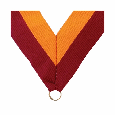 NECK RIBBON MAROON AND GOLD