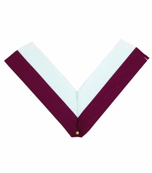 NECK RIBBON, MAROON AND WHITE