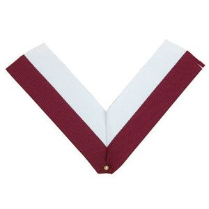 NECK RIBBON, MAROON AND WHITE